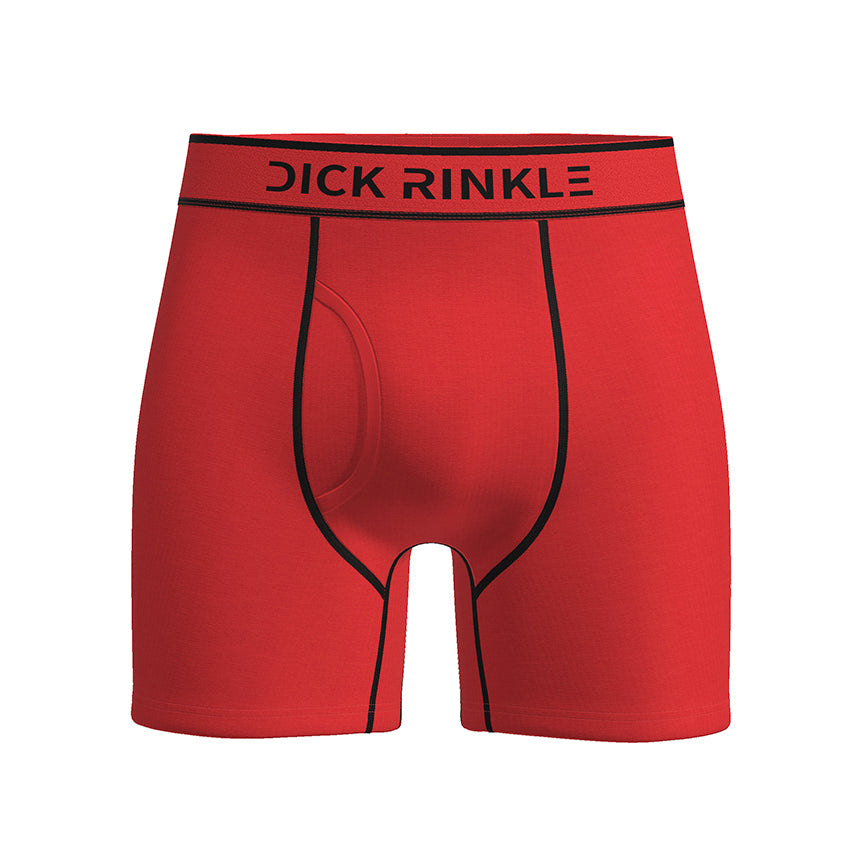 Men’s Solid Red Premium Boxer Briefs