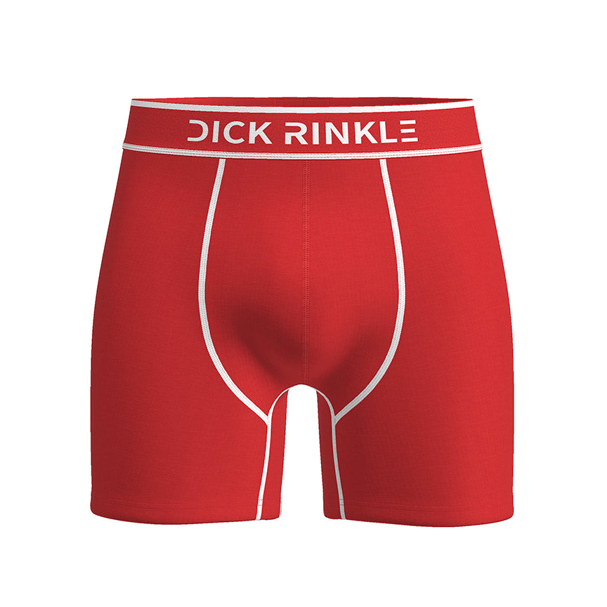 Men’s Solid Red Premium Boxer Briefs